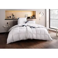 Haeussling Daunenbettdecke HAEUSSLING "Kristall Edition", weiß, B:155cm L:220cm, Bezug: 100% Baumwolle. Füllung: 60% Daunen, 40% Federn, Bettdecken
