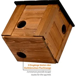 Dobar dobar® Eichhörnchenkobel »Tallinn«, BxHxL: 26 x 31 cm Braun