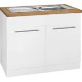 wiho Küchen Spülenschrank »Unna«, 100 cm breit, weiß