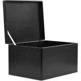 Creative Deco Holzkiste 40 x 30 x 24 cm 1-tlg. schwarz