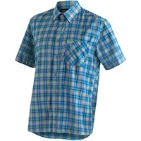 Maier Sports Mauro Kurzarmhemd - Blue Check - M
