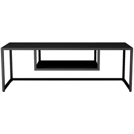 [en.casa] Fernsehtisch Isokyrö Metall 120x40x40 cm Schwarz