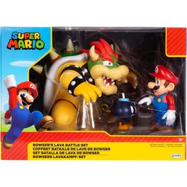Jakks Pacific Super Mario 4 Inch Mario vs. Bowser Figure Set