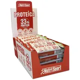 Nutrisport 33% Protein 44gr Protein Riegel Kasten Kokosnuss 24 Einheiten