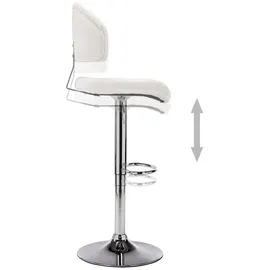 vidaXL Barhocker Weiß Kunstleder