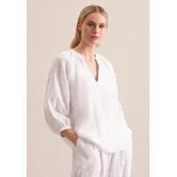 Seidensticker Leinen-Bluse in weiß, - 38,