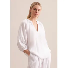 Seidensticker Leinen-Bluse in weiß, - 38,
