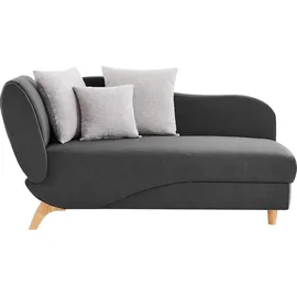 vente-unique Vente-unique-Recamiere mit Schlaffunktion & Stauraum - rechtsseitig - Stoff - Anthrazit - PENELOPE