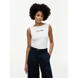 Tommy Hilfiger Classic Script Boat-NK Top Weiß L