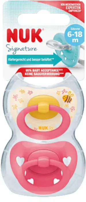 NUK Schnuller Signature Silikon Größe 2 2 Stück
