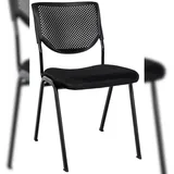 CLP Stapelstuhl Kaber schwarz/schwarz