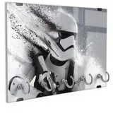 DEQORI Schlüsselbrett 'Star Wars Storm Trooper', (1 St), Schlüsselhalter Schlüssel Haken Schlüsselboard modern Schlüsselleiste schwarz