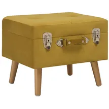 vidaXL Hocker mit Stauraum 3 Stk. Senfgelb Samt