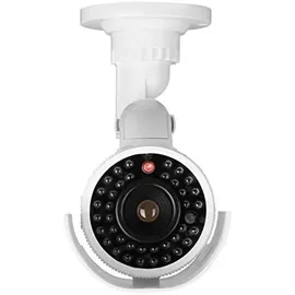 O&W Security Überwachungskamera-Attrappe Dummy-Kamera, Überwachungskamera Attrappe mit blinkendem LED, in wettergeschütztem Gehäuse, Fake-CCTV-Sicherheitska...