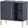 Schildmeyer Waschbeckenunterschrank 65,3 x 63,3 x 33,0 cm Nachtblau/Gold