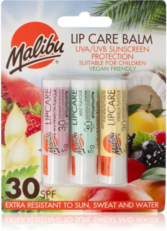 Malibu Lip Care Balm Lippenbalsam SPF 30 3x5 g