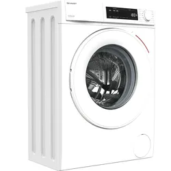 Sharp ES-NFW612CWB-DE Frontlader-Waschmaschine (Slim), 6 kg, 1200 U/Min., 15 Programme, Dampf-Zusatzfunktion, Invertermotor, AquaStop, Weiß