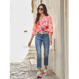 Heine Druckbluse orange 50