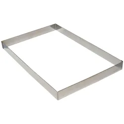 Gobel - Rahmen für Opéra-Biskuittorte - Edelstahl - 565 x 365 x 60 mm - 888580