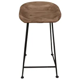 SIT Möbel Live Edge Barhocker 38 x 75 x 37 cm Schwarz