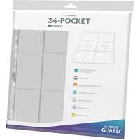 Ultimate Guard UGD011321 24-Pocket QuadRow Pages Side-Loading Transparent (10)