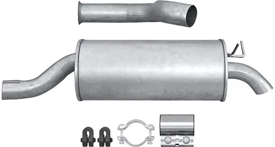 HELLA Endschalldämpfer 8ld366034651 hinten für DACIA