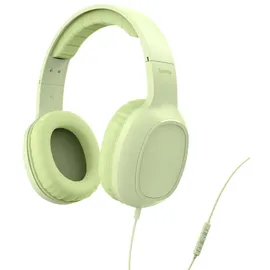 Hama Kopfhörer Fun C, On-Ear Mikrofon, einseitige Kabelführung, USB-C Grün
