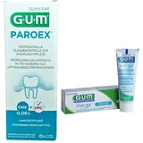 GUM Paroex 0,06% CHX Mundspülung 500ml und Gum Paroex Zahnpasta 0,06% 75ml