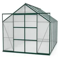 Vitavia Gewächshaus Phönix 9900 HKP, inkl. Fundament, ca. B257/H254/T386 cm, Dunkelgrün