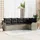 vidaXL Garten-Lounge-Set 5-tlg. hellgrau Polyrattan