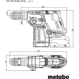 Metabo KH 18 LTX BL 24 Q inkl. Koffer 601714840