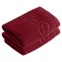 Esprit Handtücher Handtücher Collection MODERN SOLID, Frottier (Packung, 2-St), hohe Markenqualität rot 30 cm x 30 cm