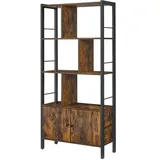 VASAGLE Bücherregal braun, schwarz 74,0 x 30,0 x 154,5 cm