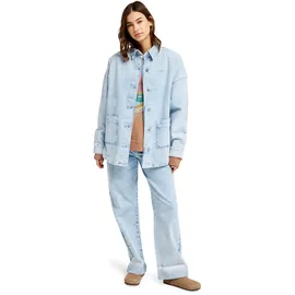 Roxy Shirtjacke "Kick Back Washed", Damen, Gr. XS, sunbleached, Obermaterial: 74% Baumwolle, 25% Recycled Baumwolle, 1% Elasthan., Shirts Shirtjacke