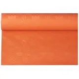 Papstar Papiertischtuch mit Damastprägung 6 m x 1,2 m nektarine 1 Rolle)