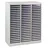 ADB Schubladenschrank / Schubladencontainer, 3x21 Schübe, 1010x795x350 Mm = 63 Schubladen - Grau