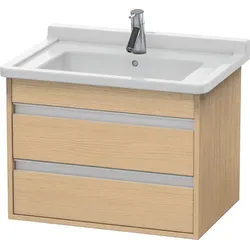 Duravit Waschtischunterschrank wandhängend „Ketho“ 65 × 48 × 45,5 cm in Eiche Natur