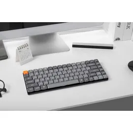 Keychron K3 Max QMK/VIA Kabellose Mechanische Tastatur, Hot-Swap, RGB LED, QWERTY US Layout Gateron Brown Switch Aluminium-Rahmen Bluetooth/USB-C Gaming-Tastatur für Mac Windows Linux