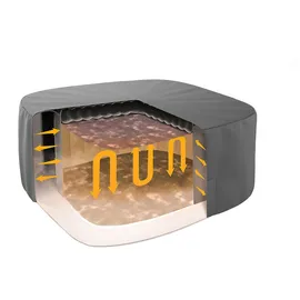BESTWAY LAY-Z-SPA Xtras EnergySense Thermo-Komplettabdeckung grau 180 x 180 x 71 cm