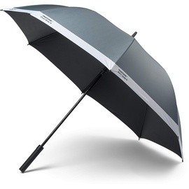 Copenhagen Design PANTONE, Stockschirm, Regenschirm, hochwertig klassisches Design, 130 cm Durchmesser, wasserabweisend, Griff mit Soft-Touch, Cool Gray 9C