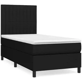 vidaXL Boxspringbett 100 x 200 cm Schwarz