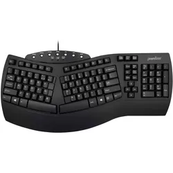 Perixx Periboard-512 USB Tastatur Deutsch, QWERTZ Schwarz Ergonomisch 11523
