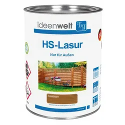 Zaunlasur - Pinie - 0,75 Liter - Holzfarbe aus wasserabweisendem Material - Zaunfarbe für Holzlasur im Außenbereich & Garten