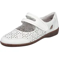Rieker Damen 47675 Ballerina, Weiß, 39 EU