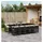 vidaXL 11-tlg. Garten-Essgruppe mit Kissen Schwarz Poly Rattan