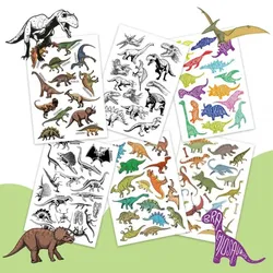Papierdrachen Kindertattoos Dinosaurier (100St)