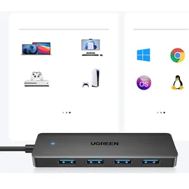 UGREEN USB 3.0, CM319, Schwarz