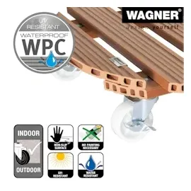 Wagner-System Pflanzenroller WPC Ø 50 x 11 cm