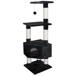 EBI Kratzbaum Loonaa Schwarz – 135 cm hoch, modern & stabil