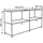 Viasit Sideboard System4, 68886 violettblau 152,9 x 40,4 x 80,7 cm